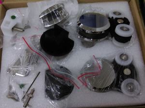 Thép không gỉ Vòng cửa kính trượt treo bánh xe Q011 Vòng cửa trượt con lăn - Product Image 5