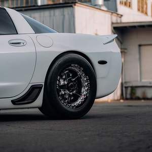 CX Black Racing Car Beadlock Räder 5x120.65 5 X114.3 5 X120 2-teilige geschmiedete Drag Racing Räder 15 17 18 Zoll für Camaro Corvette - Product Image 5