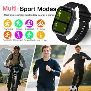 Nouvelle montre connectée magnétique en silicone X12 Square TFT 1,83 pouce, étanche IP68, suivi d'activité sportive, mesure de la pression artérielle, multifonctionnelle - Product Image 2