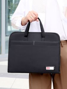 Custom logo Business Stationery <b>File</b> <b>Folder</b> for Document Organization Elegant A4 Flap Storage Briefcase with Pocket Simple - Product Image 3