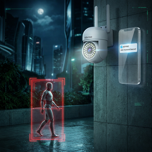 EZVYAO 2026 Caméra PTZ 4G LTE WiFi Économique Sans Réseau Requis Caméra de Sécurité Extérieure V380 Pro 2MP Vision Nocturne Couleur RTS - Product Image 5