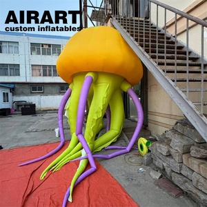 Trần đình chỉ linh vật động vật Inflatable màu xanh sứa, bé màu xanh màu Inflatable dễ thương sứa bóng - Product Image 6