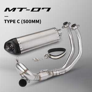 MT07 Sistema Completo Tubo Delantero Modificado para Motocicleta, Silenciador de Escape para MT07, XSR 700, <span class=keywords><strong>MT</strong></span> <span class=keywords><strong>07</strong></span>, 2017 - Product Image 6