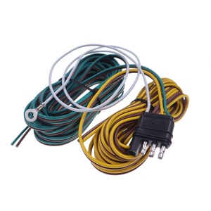 Up1451 4 Pin Trailer <b>Plug</b> 25 Ft American Style Wiring Harness For Replace Repair Truck <b>Light</b> Systems - Product Image 1