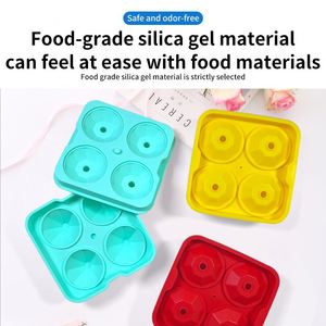 Bac à glaçons en silicone de qualité supérieure avec couvercle, réutilisable, portable, facile à nettoyer, capacité de 200 ml, glaçons parfaits à chaque fois, outils pour la crème glacée - Product Image 3