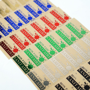 Kim loại chữ nhãn tùy chỉnh mỏng electroform Vàng Nickel 3D logo chuyển dập nổi Đề can dán kim loại với chất kết dính - Product Image 5