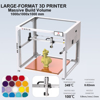 Imprimante 3D industrielle FGF avec extrusion de granulés, vitesse de 100-500 mm/s et débit de 500 g/h pour la production de prototypes en plastique de grande taille