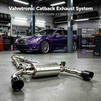 Système d'échappement Catback Valvetronic SS304 pour Infiniti G37 COUPE 3.7 2002-2013, échappement de performance, silencieux, amélioration du son