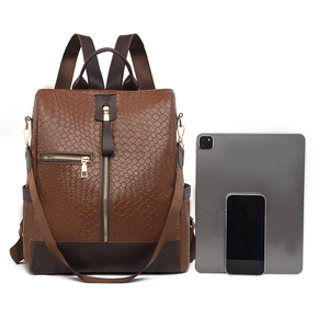 <span class=keywords><strong>Sac</strong></span> <span class=keywords><strong>à</strong></span> main <span class=keywords><strong>à</strong></span> bandoulière <span class=keywords><strong>convertible</strong></span> de grande capacité pour femmes <span class=keywords><strong>sac</strong></span> <span class=keywords><strong>à</strong></span> <span class=keywords><strong>dos</strong></span> en cuir PU imperméable avec fermeture <span class=keywords><strong>à</strong></span> glissière Style <span class=keywords><strong>à</strong></span> la mode - Product Image 1