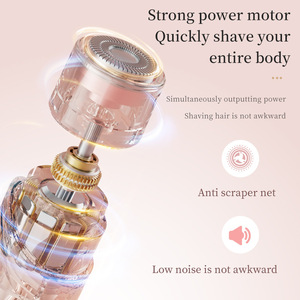 Dispositivo de depilación, <span class=keywords><strong>afeitadora</strong></span> de doble cabezal para bikini femenino, recortadora de vello púbico, raspador - Product Image 4