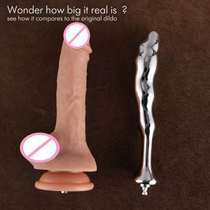 Hismith, masajeador de próstata de punto G de acero curvo de 7,68 pulgadas con sistema KlicLok, accesorio para máquina sexual, consolador de placer <span class=keywords><strong>Anal</strong></span> - Product Image 6