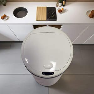 <span class=keywords><strong>Poubelle</strong></span> de cuisine intelligente en acier inoxydable avec capteur d'induction, grande capacité de <span class=keywords><strong>50</strong></span> <span class=keywords><strong>L</strong></span>, alimentée par batterie - Product Image 3