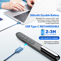 Presentador Inalámbrico N76 BLE Recargable con Puntero Láser de Largo Alcance (100m) para MacBook, iPad y Laptop