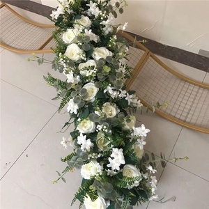 F-1018 Top Quality Artificial Silk Flower <strong>Table</strong> <strong>Runner</strong> - Product Image 5