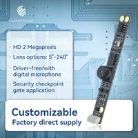 Module de caméra USB OEM ODM HD 2MP avec conception sans pilote pour les systèmes de reconnaissance faciale AI Module de caméra Mipi