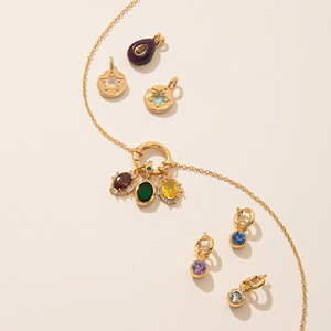 Collana pendente da 12 <span class=keywords><strong>Birthstone</strong></span> base in acciaio inossidabile catena fai da te 18K Color oro galvanica sottovuoto forno zircone pietra principale - Product Image 2