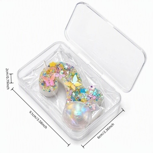 Nouvelles bougies d'anniversaire sans parfum, décoratives, en forme <span class=keywords><strong>de</strong></span> papillon et <span class=keywords><strong>de</strong></span> fleur, avec paillettes, pour <span class=keywords><strong>la</strong></span> décoration <span class=keywords><strong>de</strong></span> gâteaux <span class=keywords><strong>de</strong></span> fête - Product Image 5