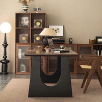 Mesa de Comedor de Madera Sólida Moderna y de Lujo, con Certificación CE, Diseño Rectangular, Duradera y Ecológica, Apta para el Comedor