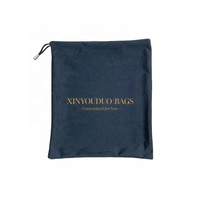 Bolsa de Almacenamiento de Tela de Sarga de Algodón TC Reutilizable y Portátil con Cordón, para Todas las Estaciones, 33x28cm