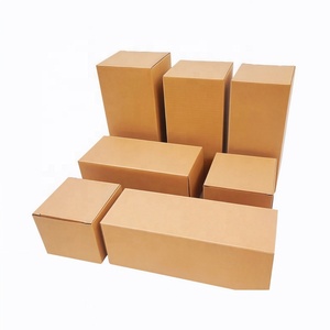 Portable três camadas ondulado papelão caixa 8cm largura Brown branco Matt laminação para simples produto embalagem danos - Product Image 3