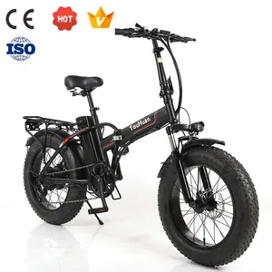 الدهون الإطارات طوي دراجة كهربائية Suppliers-الجملة 20 بوصة الدهون الإطارات للطي ebike دراجة 500W موتور 48V 10-15Ah الكبار أسرع دراجة كهربائية