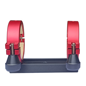 <span class=keywords><strong>Kson</strong></span> Classic Red 63mm Telescopio Anillos Abrazaderas de tubo universales seguras para refractores y reflectores Tubo óptico - Product Image 2