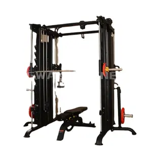 YW-6601B Mini Functional Trainer & Smith Machine Commercial Gym Fitness Equipment Home Strength Machine