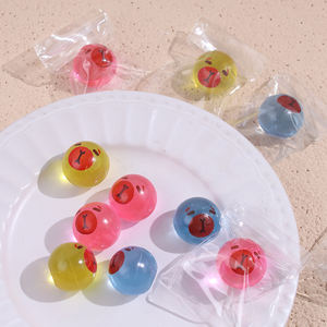 Balle anti-stress TPR souple de 3 cm, scintillante, jouet sensoriel à pincer, Capybara arc-en-ciel, balles sensorielles TPR souples anti-stress – Grande vente - Product Image 4