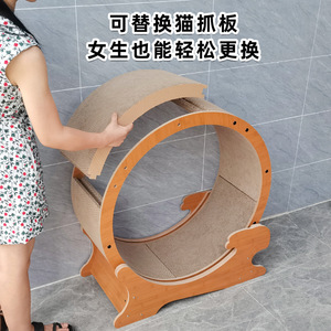 Rascador para Gatos con Rodillo Tipo Cinta de Correr, Diseño Moderno y Duradero para Ejercicio y Juego de Gatos en Interiores - Product Image 2