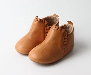 Sole antiscivolo stivali da <span class=keywords><strong>bambina</strong></span> in morbida pelle <span class=keywords><strong>scarpe</strong></span> prime <span class=keywords><strong>passi</strong></span> con pizzo per feste o inverno stagione estiva Design piatto - Product Image 6