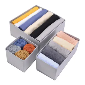 Großhandel Mehrzweck Vlies Socken Unterwäsche Aufbewahrung sbox Schrank Kommode Schublade Organizer für BH Socken Krawatte