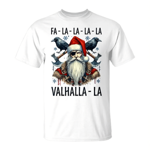 Camiseta Fa La La Valhalla Odin Santa Viking Navidad Nórdica - Product Image 2