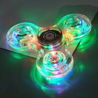 Oferta Especial: Spinner LED Luminoso Transparente, Juguete Antiestrés de Neón para Fiestas