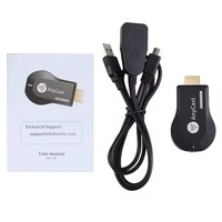 TD-12 Vente Flash AnyCast M9 Plus 1080P HD Dongle TV sans fil pour smartphone et tablette avec fonction de mise en miroir d'écran Miracast et affichage Wi-Fi