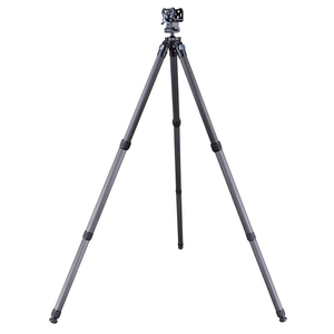 Trépied en fibre de carbone Tristar avec rotule à verrouillage pour caméra de chasse, caméscope, capacité de charge de 40 lb, hauteur réglable - Product Image 2