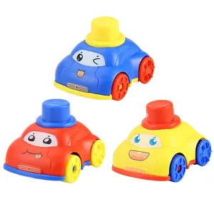 QS Custom Strong Fall Resistance Miniature Series Rotation Children Educational Funny Clockwork Wind-Up Car Toys For Kids Gift