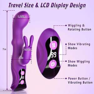 4IN1G Spot Rabbit Vibrator Rotating Squeeze Dildo Juguetes sexuales para adultos con 10 estimulador vibrador del clítoris para mujeres - Product Image 6