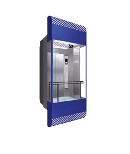 Hot Sale 1250kg SS Sightseeing Elevator 6 Floors 6 Stations 6 Doors Factory Direct Supplier Outdoor Mirror Etched AC Chinese