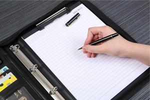 Thời trang PU da tài liệu danh mục đầu tư dây kéo thư mục tập tin quản lý túi văn phòng kinh doanh A4/<span class=keywords><strong>A5</strong></span> tổ chức thư mục trình bày - Product Image 4