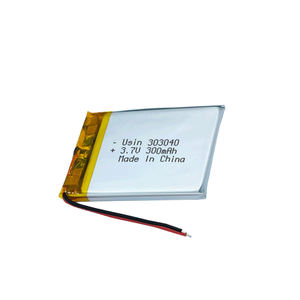 Werks preis Wiederauf ladbarer 300mAh Lithium-Ionen-Akku <span class=keywords><strong>3</strong></span>.7V 303040 mit CE-Hoch leistungs akku - Product Image 4