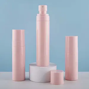 Bouteille de pulvérisation en plastique rose pour animaux de compagnie 60ml 80ml 100ml bouteilles de pulvérisation pour cosmétiques