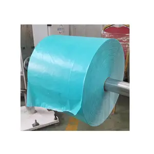 Disposable toilet mat raw materials paper laminated non Breathable Printed colorful PE film