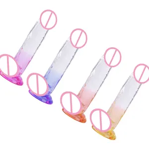 Sexy Male Penis Pump Various Sizes Penis Homme Realistic Glass Double Dildo With Multiple Colour & Various Sizes