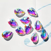 Coloré ab Lustre Cristal Prismes Suspendus Pendentifs 50mm Lustre Cristal Prismes Pendentifs