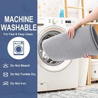 Tapis de sol de salle de bain CF antidérapant, doux, absorbant, séchage rapide, épais, en mousse à mémoire de forme, lavable en machine
