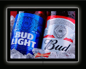 Boîte à lumière LED ultra-mince sans cadre Brand Showcase, éclairage RGB, design cristallin, luminosité 2000 Lux pour publicité cinématographique - Product Image 1