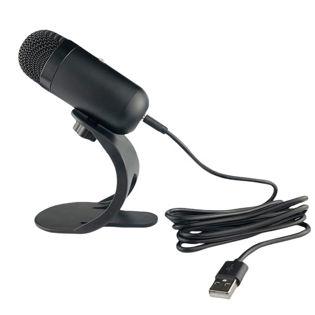 USB Gaming PC Microphone for Streaming Podcasts Desktop Wired Microphone Game Conference Recording Noise Cancelling Microphone