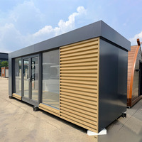Maisons modulaires préfabriquées de type Apple Cabin Pod de 20 pieds et 40 pieds, maisons capsules, maisons miniatures de luxe pour le glamping, les villas, les commerces