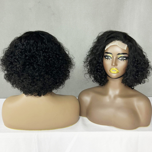 8Inch Sdd Hair 4X4 <b>Lace</b> Closure Wig Luxury Curls 4 Colors In Stock 170Grams , Human Hair Brazilian Wigs Short Curly For Women - Product Image 4