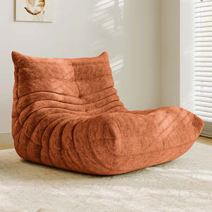 Sofá individual Caterpillar Togo al por mayor, plegable, de esponja, relajante, sillón decorativo individual para el lado de la ventana - Product Image 1